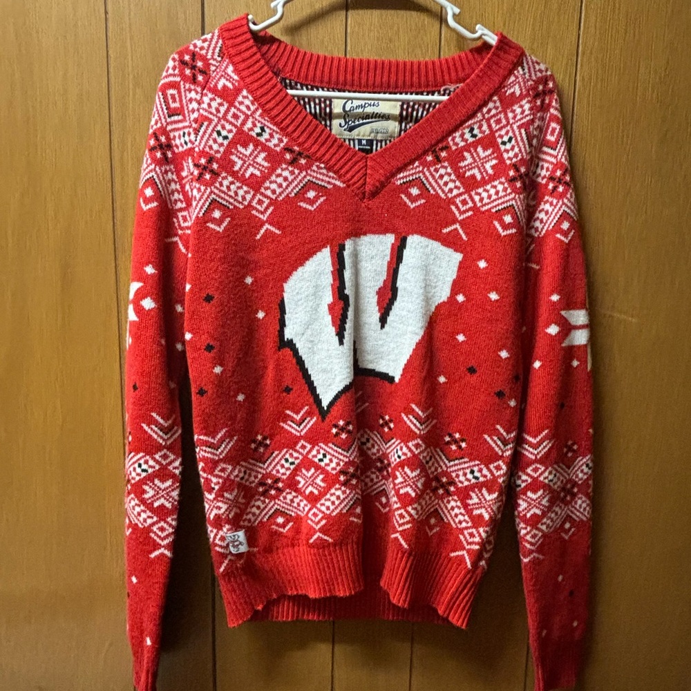 Campus Specialties Wisconsin Badgers ugly christmas sweater